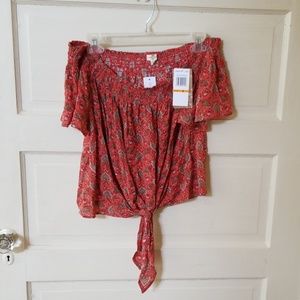 Off the shoulder top